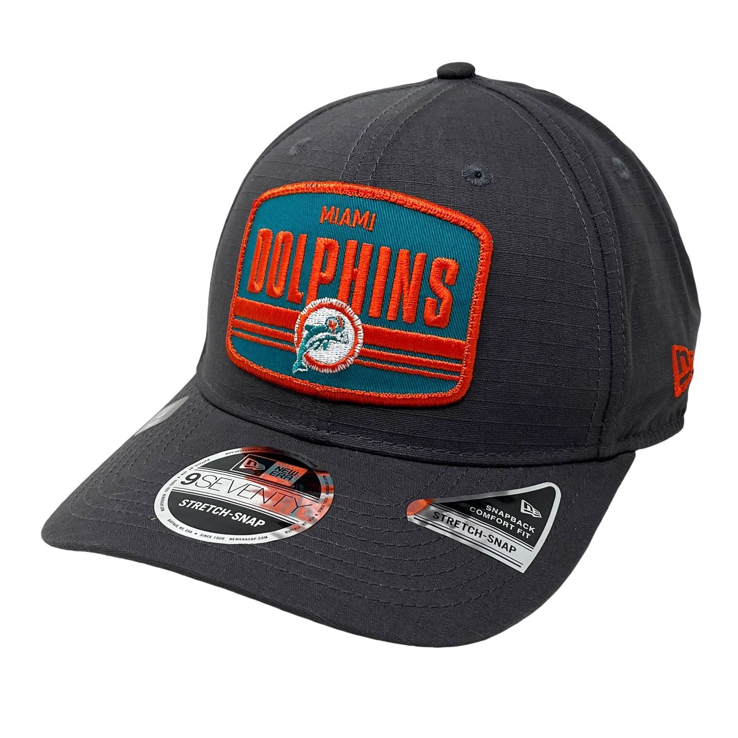 Miami Dolphins Men's Graphite Team Elevated 9Seventy Adjustable Hat