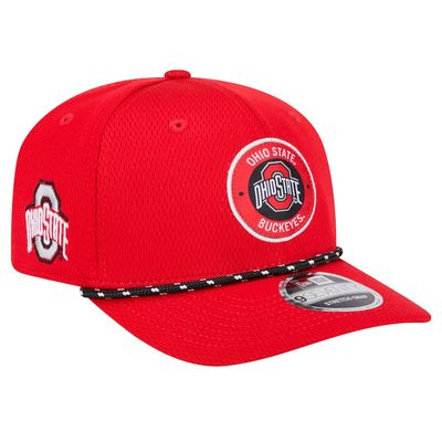 Ohio State Buckeyes Men's Red New Era NCAA Rope 9Seventy Stretch-Snap Hat