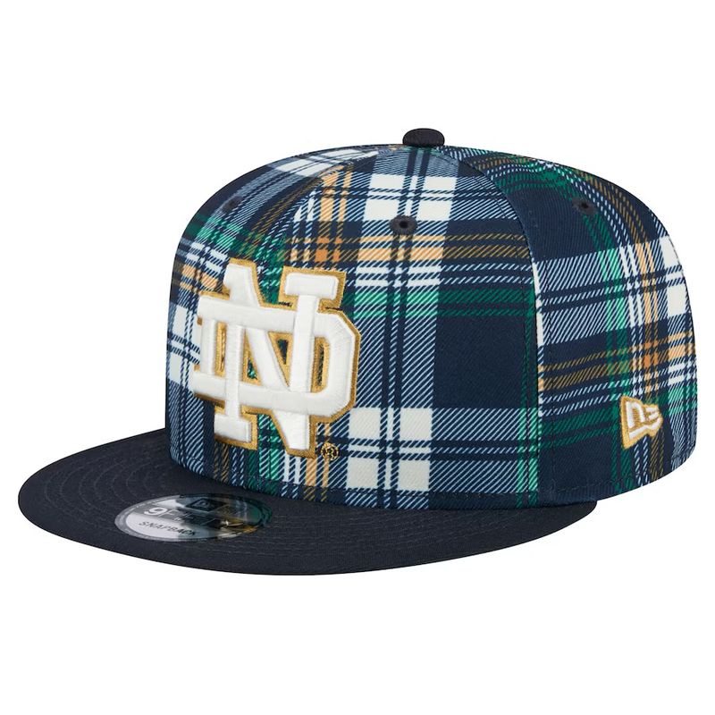 Notre Dame Fighting Irish Men's New Era Blue 2024 Sideline Statement 9FIFTY Snapback Hat