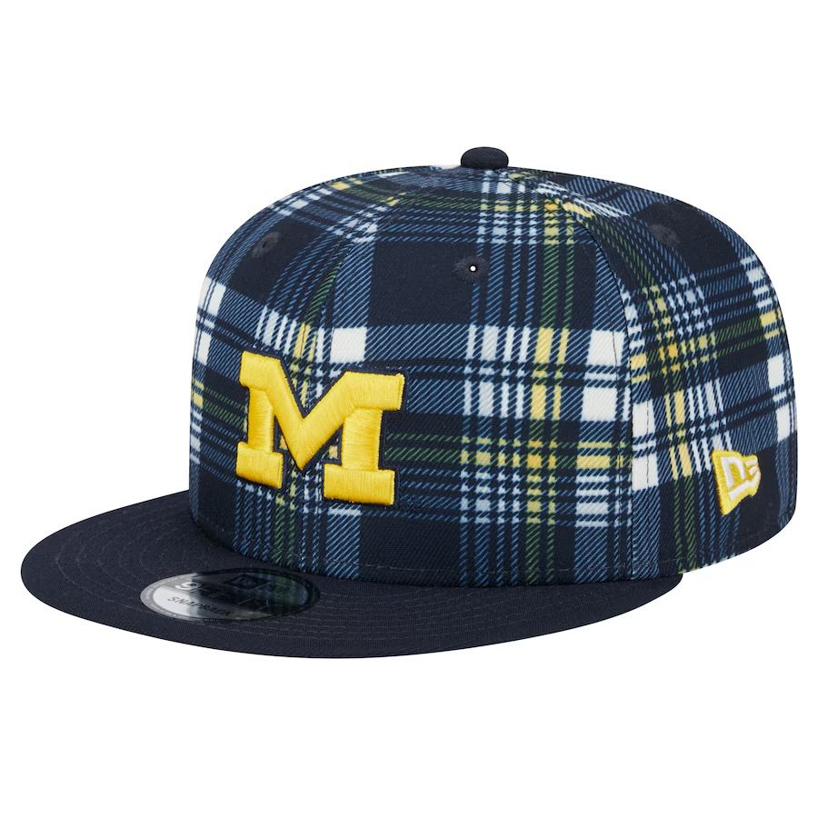 Michigan Wolverines Men's New Era Blue 2024 Sideline Statement 9FIFTY Snapback Hat