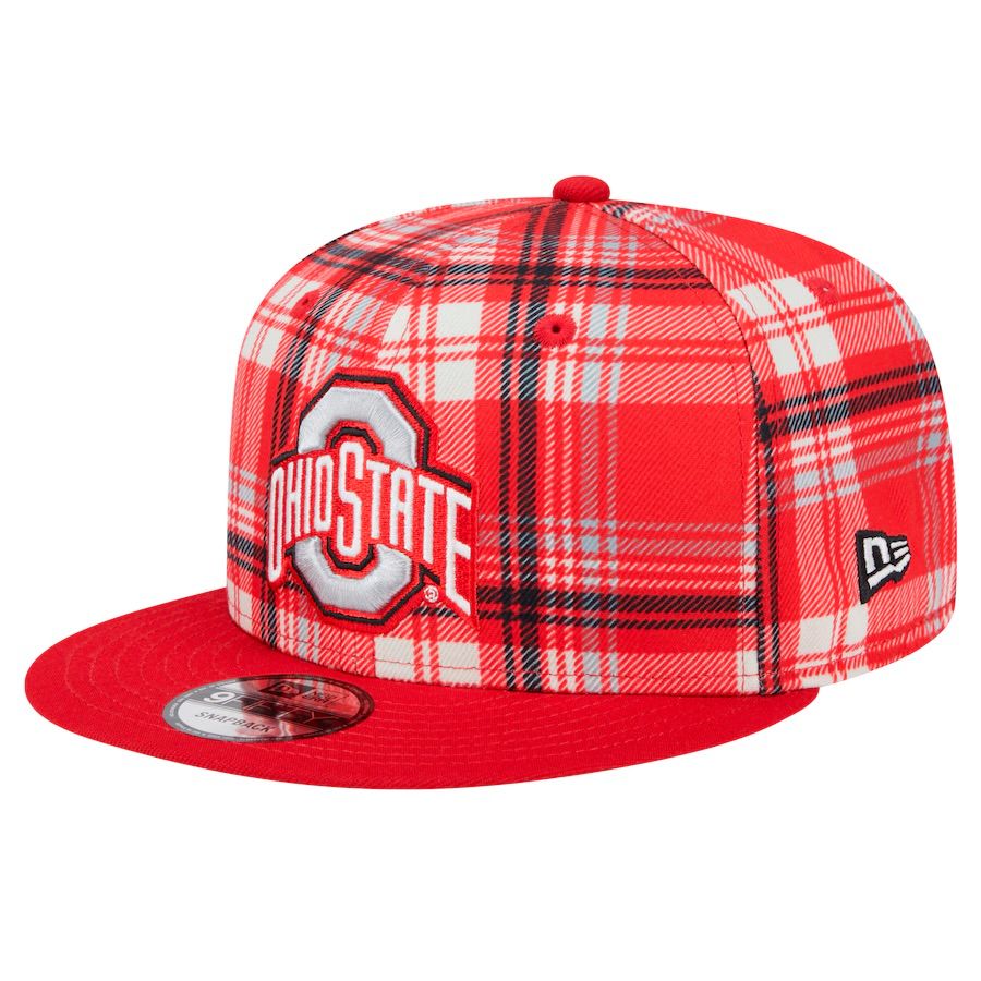 Ohio State Buckeyes Men's New Era Red 2024 Sideline Statement 9FIFTY Snapback Hat