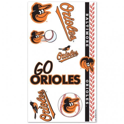 Baltimore Orioles Temporary Tattoos