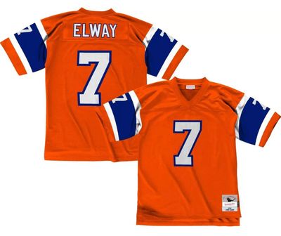Denver Broncos John Elway 1994 Orange/Blue Men's Mitchell & Ness Legacy Jersey