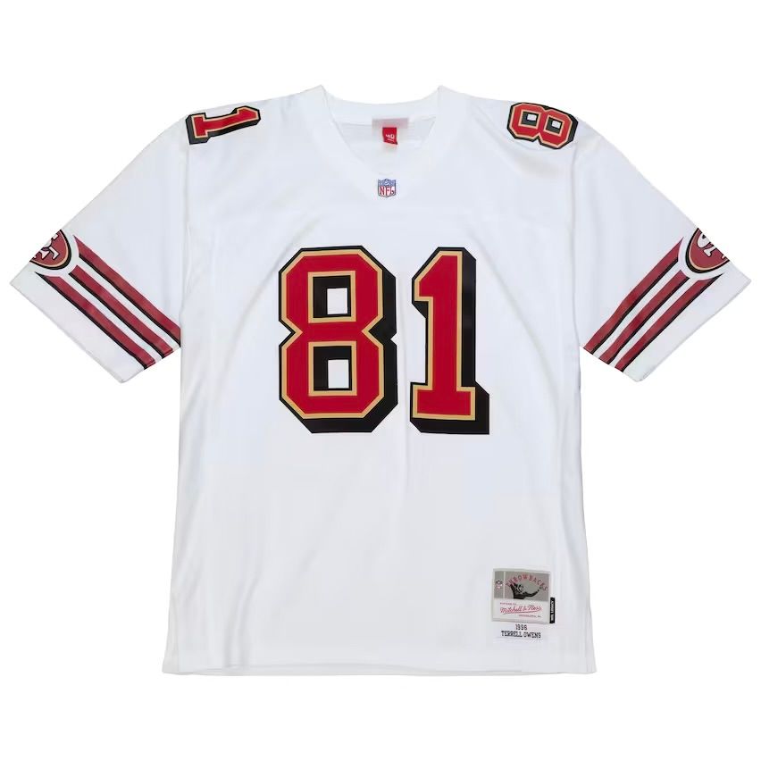 San Francisco 49ers Terrell Owens 1996 White Men's Mitchell & Ness Legacy Jersey