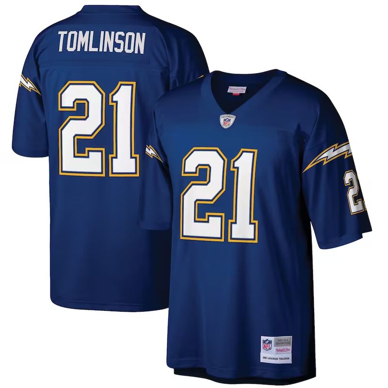 Los Angeles Chargers Ladanian Tomlinson 2006 Navy Blue Mitchell & Ness Legacy Jersey
