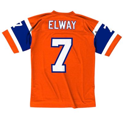 Denver Broncos John Elway 1994 Orange/Blue Men's Mitchell & Ness