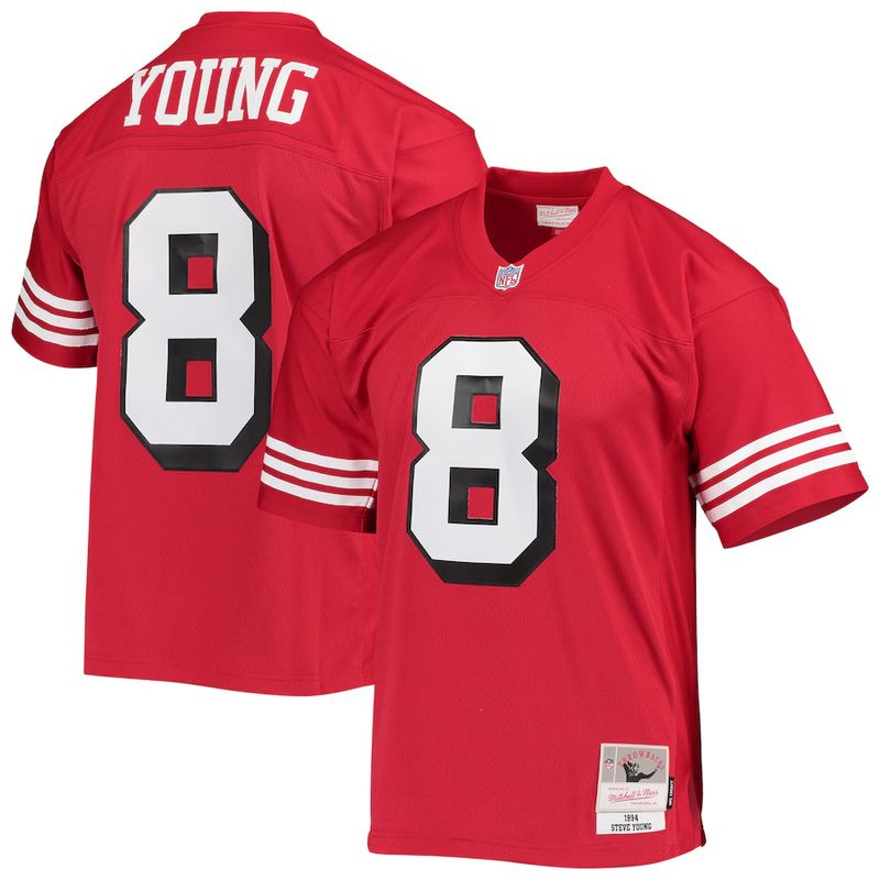 San Francisco 49ers Steve Young 1994 Red Men's Mitchell & Ness Legacy Jersey