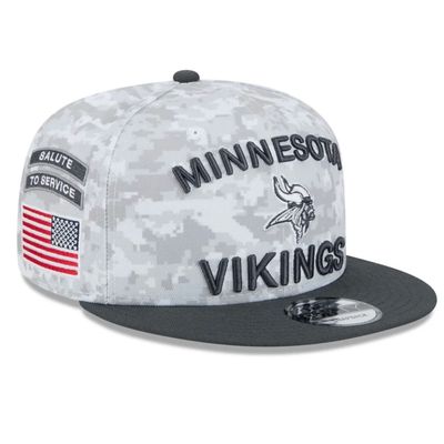 Minnesota Vikings Men's 2024 New Era Salute To Service 9FIFTY Snapback Hat