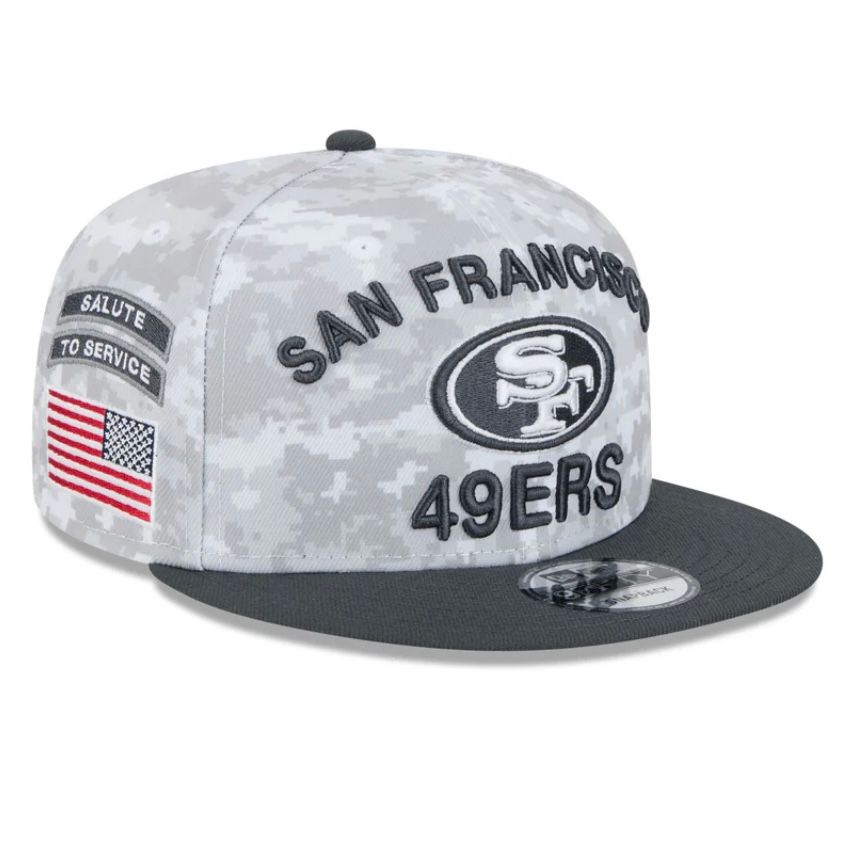 San Francisco 49ers Men's 2024 New Era Salute To Service 9FIFTY Snapback Hat