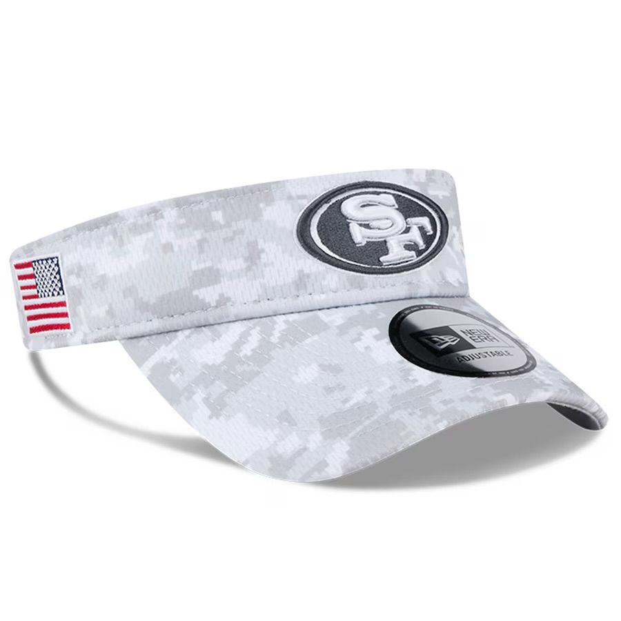 San Francisco 49ers Men’s 2024 Salute to Service New Era Sideline Visor