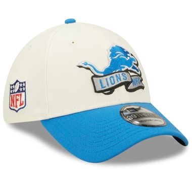 Detroit Lions Men’s Cream New Era 39Thirty  Sideline Official Coach Flex Fit Hat