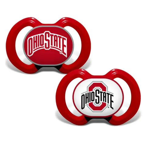 Ohio State Buckeyes 2 Pack Baby Pacifier Set