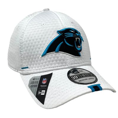 Carolina Panthers Men's White New Era 39Thirty Sideline Fit Hat