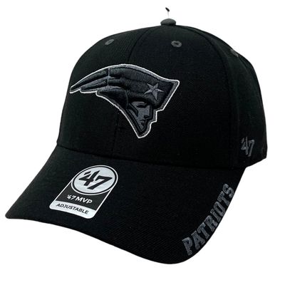 New England Patriots Men’s Black 47 Brand MVP Adjustable Hat