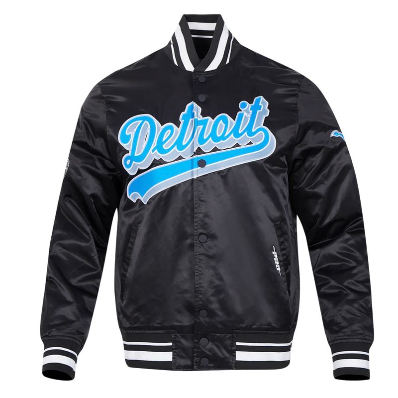 Detroit Lions Men’s Pro Standard NFL Script Tail Satin Jacket