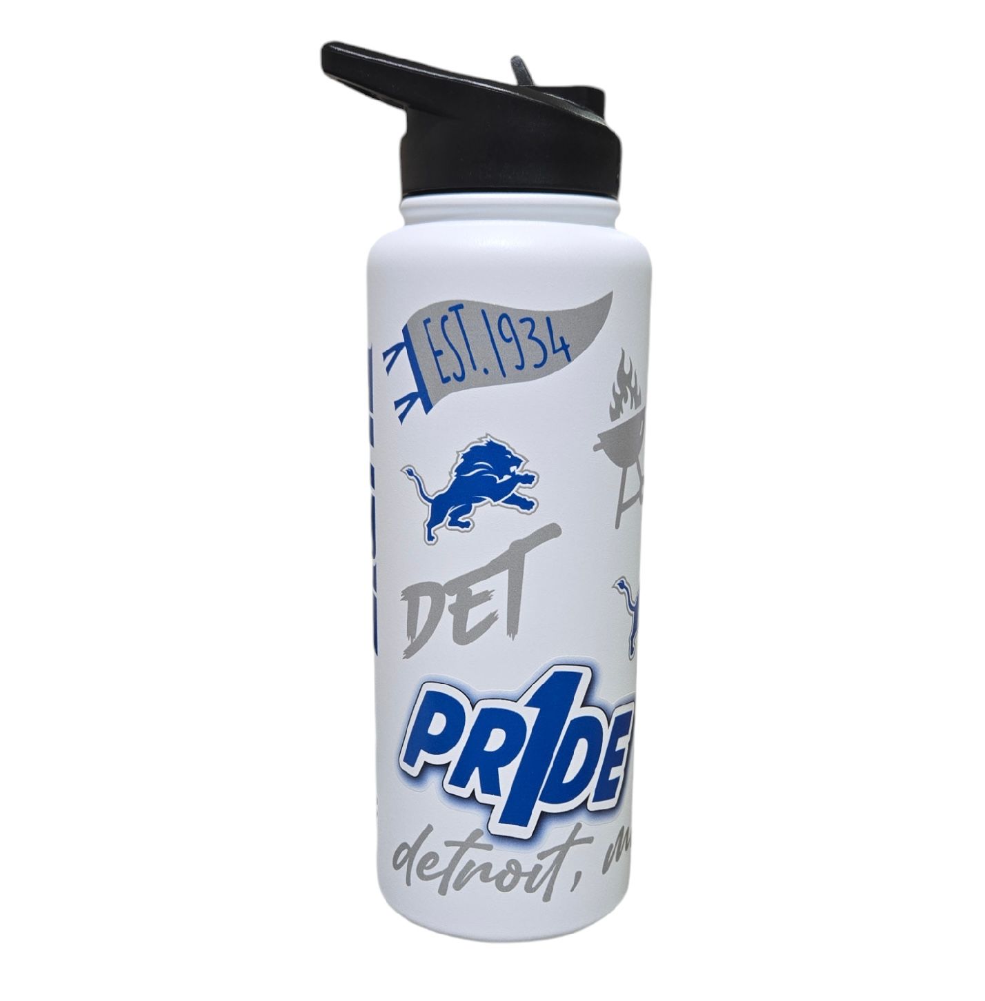 Detroit Lions 34oz Native Quencher Bottle