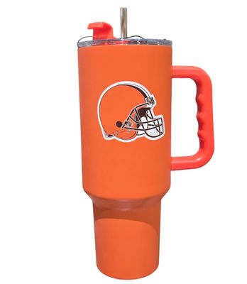 Cleveland Browns 40oz Travel Tumbler With Handle