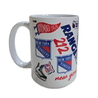 New York Rangers White City Connect 15oz Coffee Mug New York Rangers White City Connect 15oz Coffee Mug