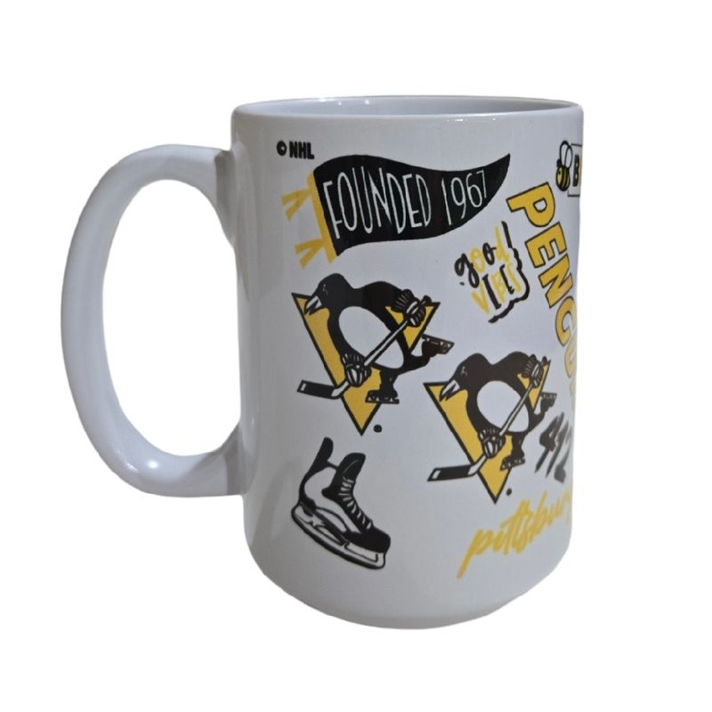 Pittsburgh Penguins White City Connect 15oz Coffee Mug