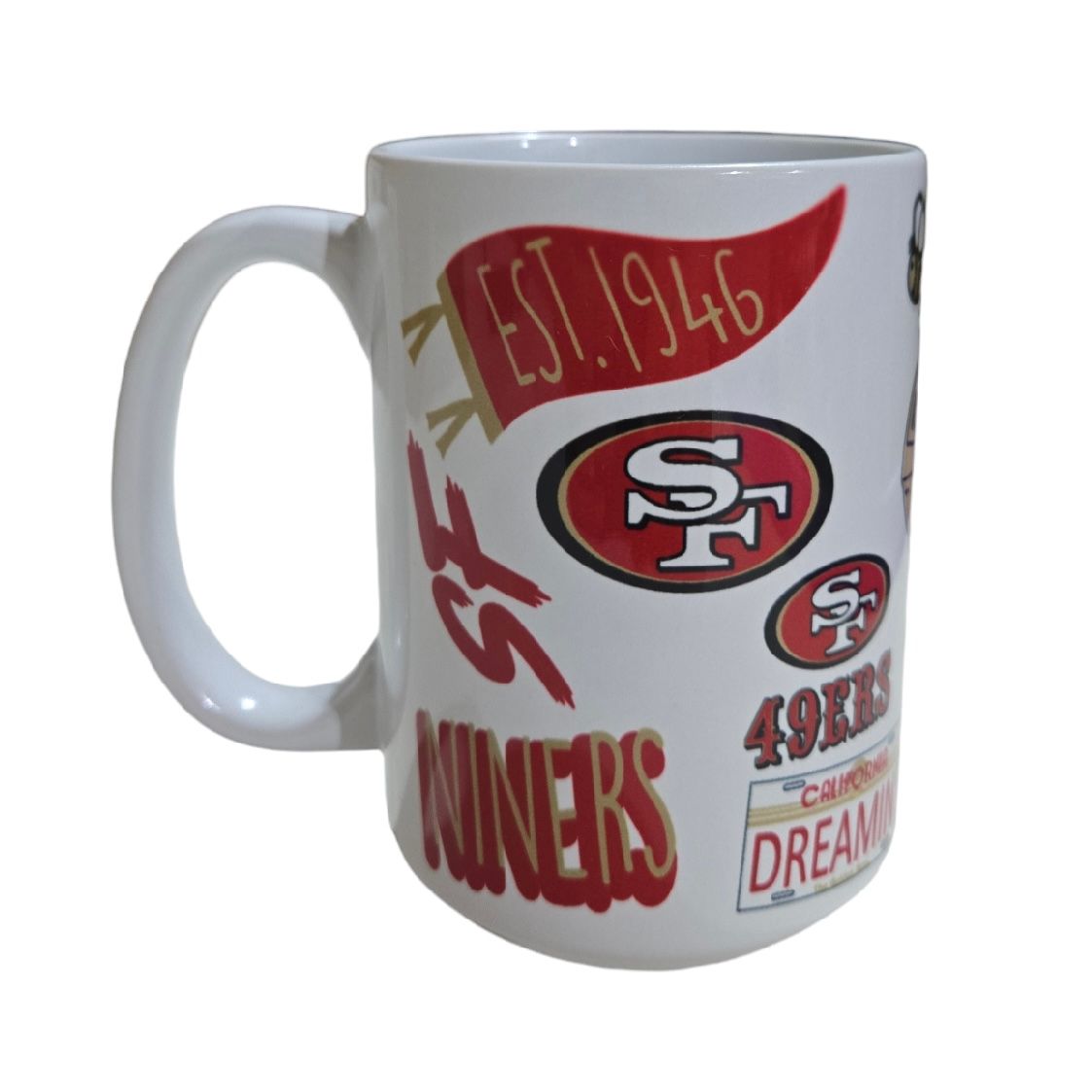 San Francisco 49ers White City Connect 15oz Coffee Mug