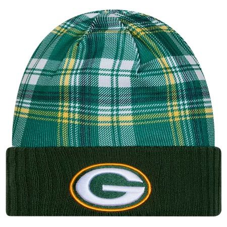 Green Bay Packers Men's Green 2024 New Era Sideline Statement Cuffed Knit Hat