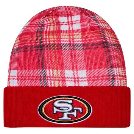 San Francisco 49ers Men's Red 2024 New Era Sideline Statement Cuffed Knit Hat