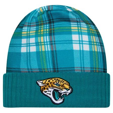 Jacksonville Jaguars Men's Teal 2024 New Era Sideline Statement Cuffed Knit Hat