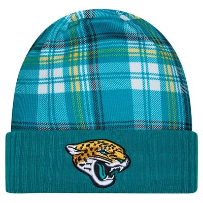 Jacksonville Jaguars Men's Teal New Era Sideline Statement Cuffed Knit Hat
