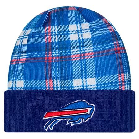 Buffalo Bills Youth Blue 2024 New Era Sideline Statement Cuffed Knit Hat
