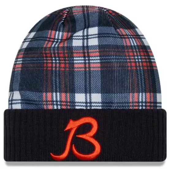 Chicago Bears Men's Blue 2024 New Era Sideline Statement Cuffed Knit Hat Chicago Bears Men's Blue 2024 New Era Sideline Statement Cuffed Knit Hat