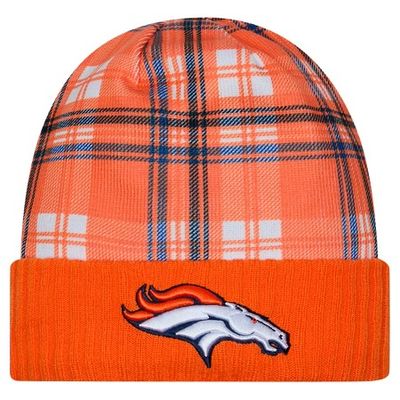 Denver Broncos Men's Orange 2024 New Era Sideline Statement Cuffed Knit Hat Denver Broncos Men's Orange 2024 New Era Sideline Statement Cuffed Knit Hat