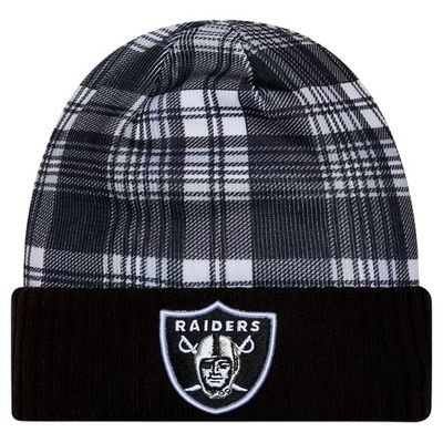 Las Vegas Raiders Men's Black 2024 New Era Sideline Statement Cuffed Knit Hat