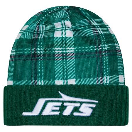 New York Jets Men's Green 2024 New Era Sideline Statement Cuffed Knit Hat