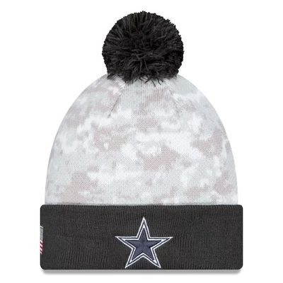 Dallas Cowboys Men’s 2024 NFL Salute to Service Cuffed Pom Knit Hat