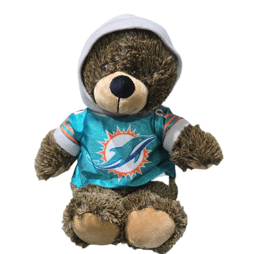 Miami Dolphins 12” Hoodie Teddy Bear