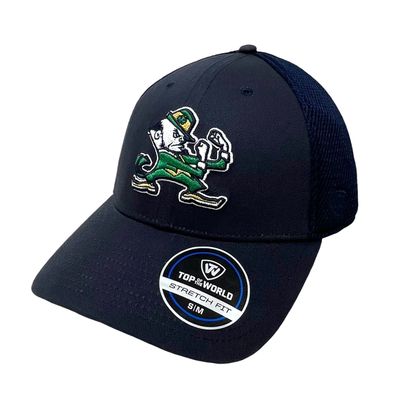 Notre Dame Fighting Irish Men's Navy Top of the World Stretch Fit Hat