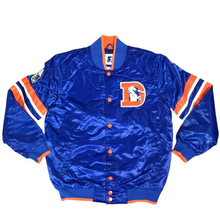 Denver Broncos Men’s Retro Starter Satin Full-Snap Jacket