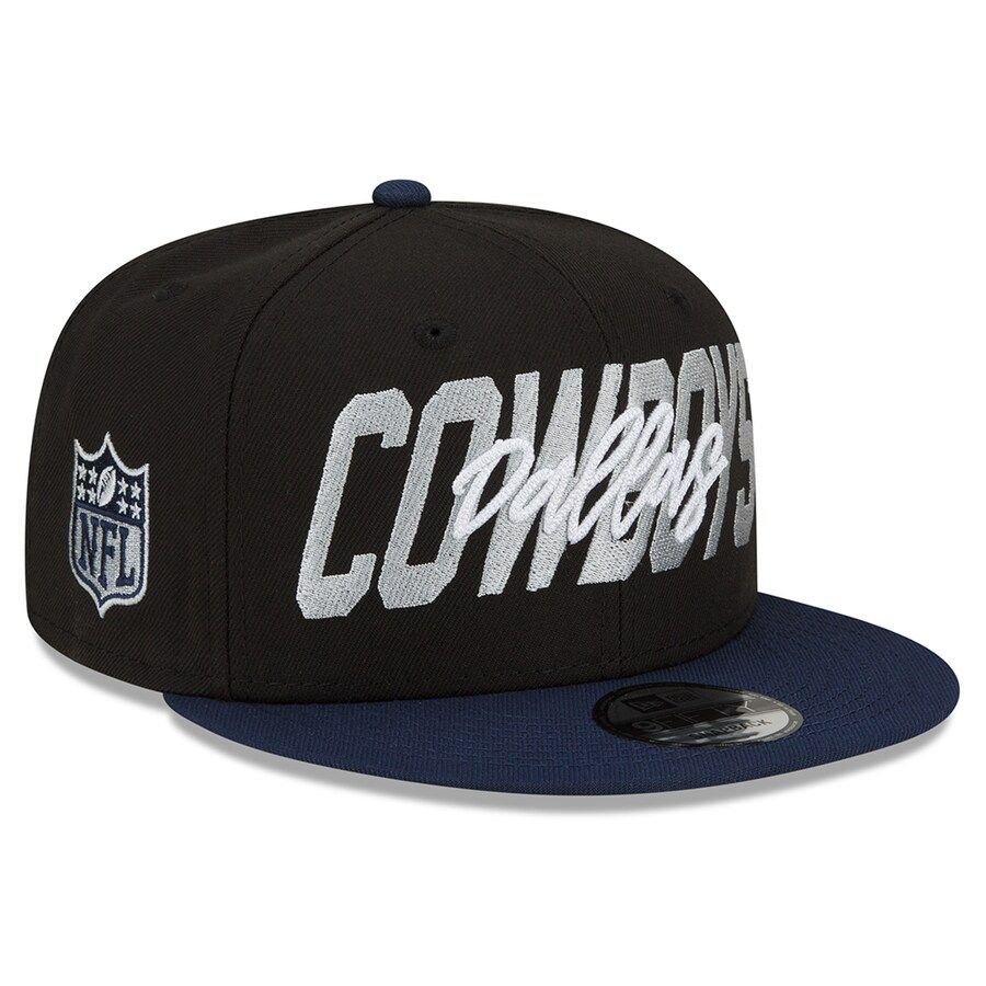 Dallas Cowboys Men’s New Era Black NFL Draft 9FIFTY Snapback Adjustable Hat