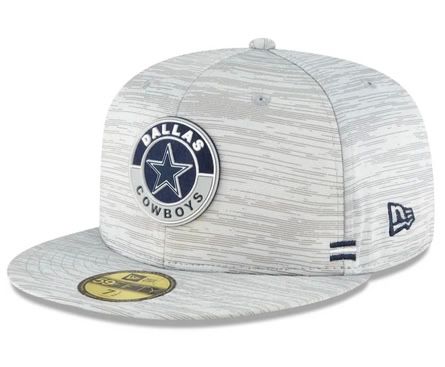 Dallas Cowboys Men’s New Era Gray NFL Sideline 59FIFTY Fitted Hat
