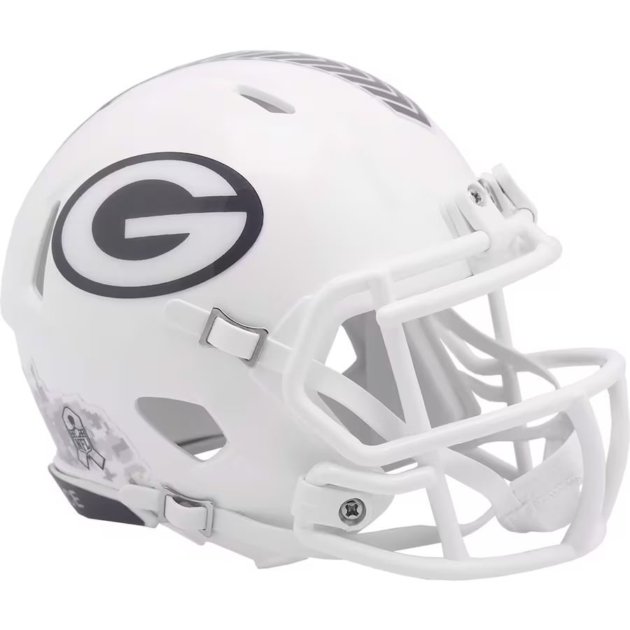 Green Bay Packers Riddell 2024 Salute To Service Speed Mini Helmet