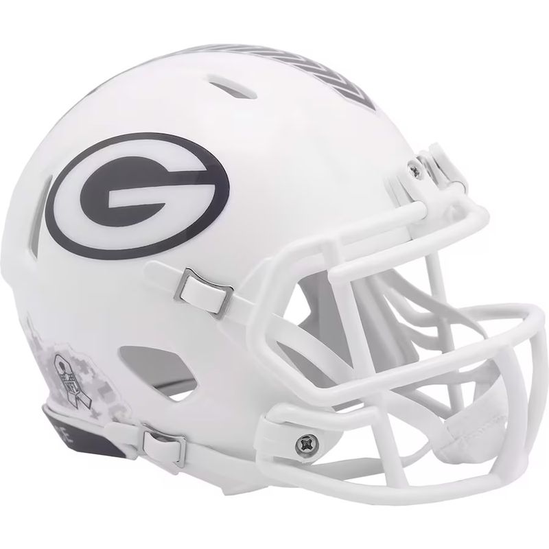 Green Bay Packers Riddell 2024 Salute To Service Speed Mini Helmet