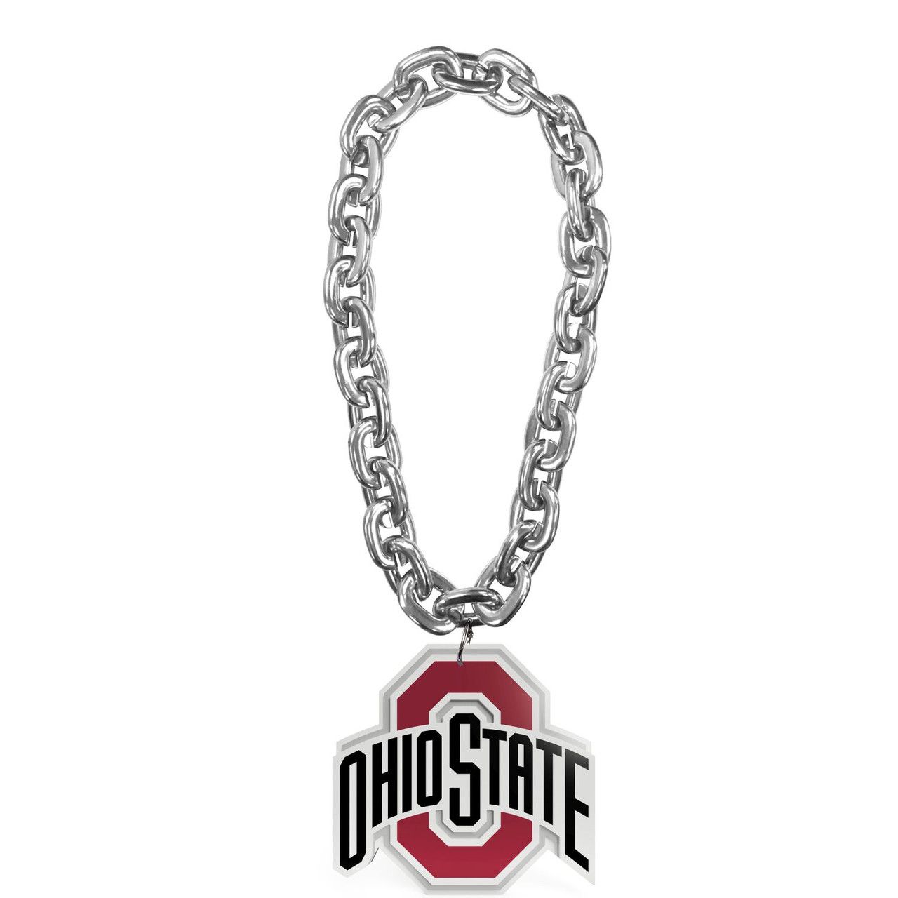 Ohio State Buckeyes 10” Fan Chain 3D Foam Necklace