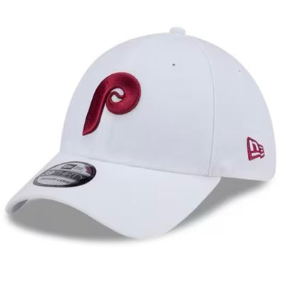 Philadelphia Phillies Men's White New Era Evergreen 39THIRTY Flex Fit Hat