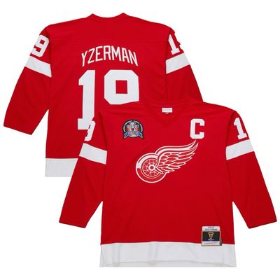 Detroit Red Wings Steve Yzerman 1996-97 Men’s Red Mitchell & Ness Blue Line Player Jersey