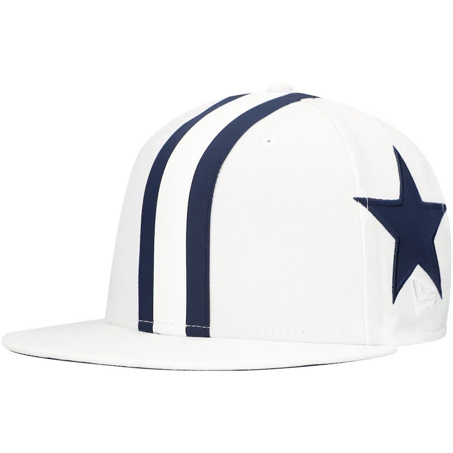 Dallas Cowboys Men’s White New Era Helmet 9FIFTY Snapback Hat