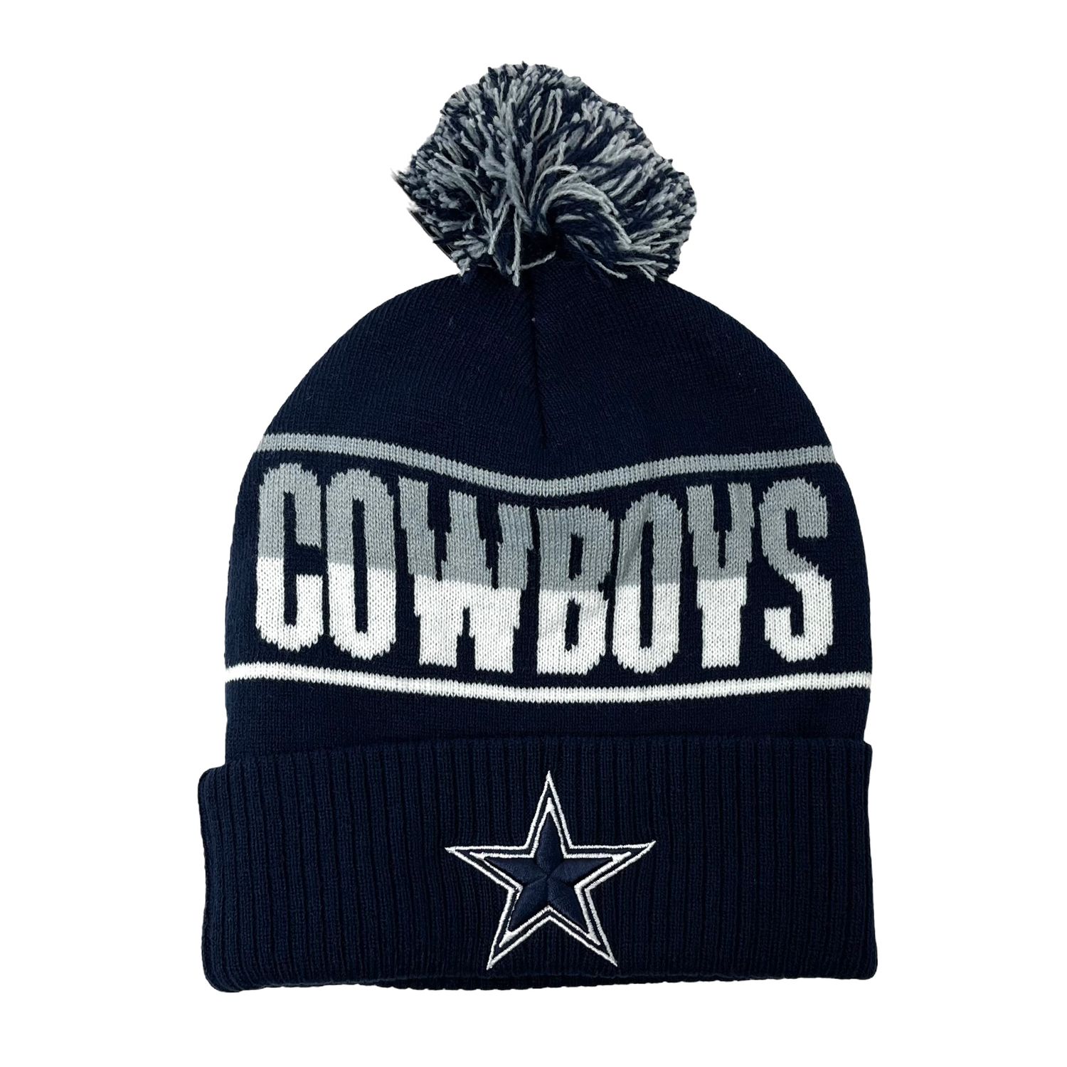 Dallas Cowboys Men's Sideline Starter Cuffed Knit Pom Hat