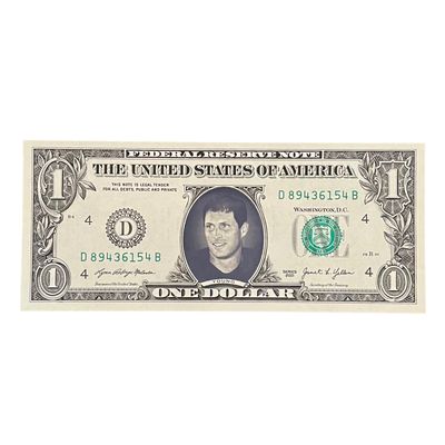 Steve Young Famous Face Dollar Bill