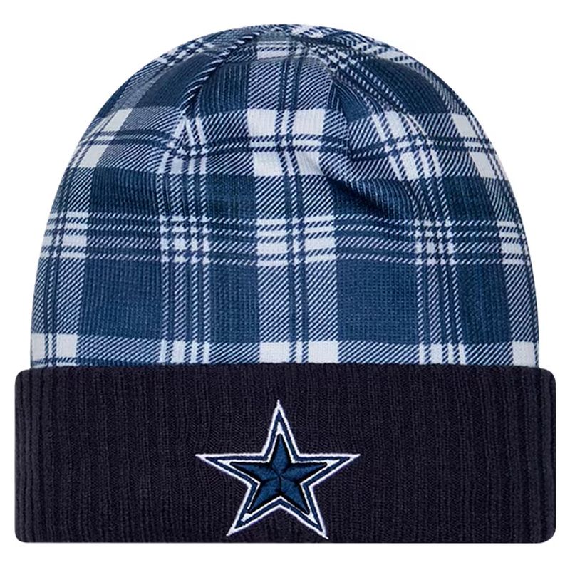 Dallas Cowboys Men's New Era Navy Sideline Statement Cuffed Knit Hat
