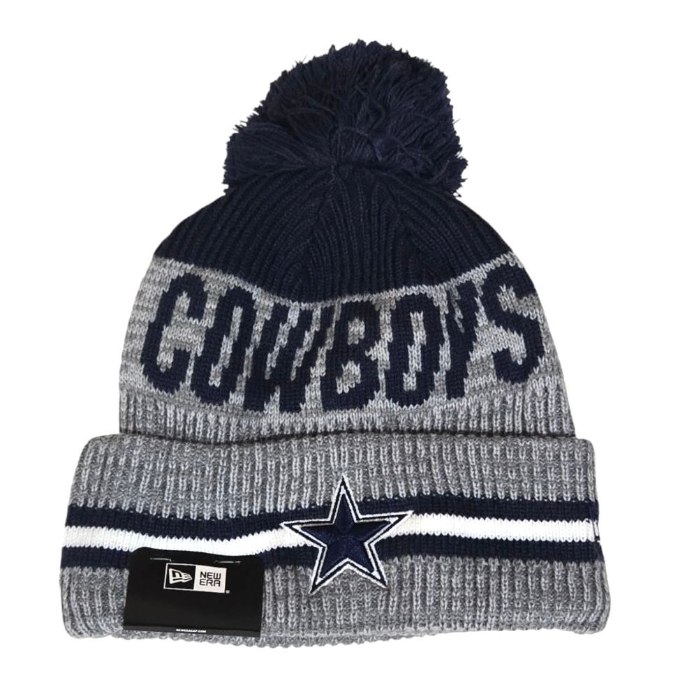 Dallas Cowboys Men's Striped New Era Sport Knit Hat