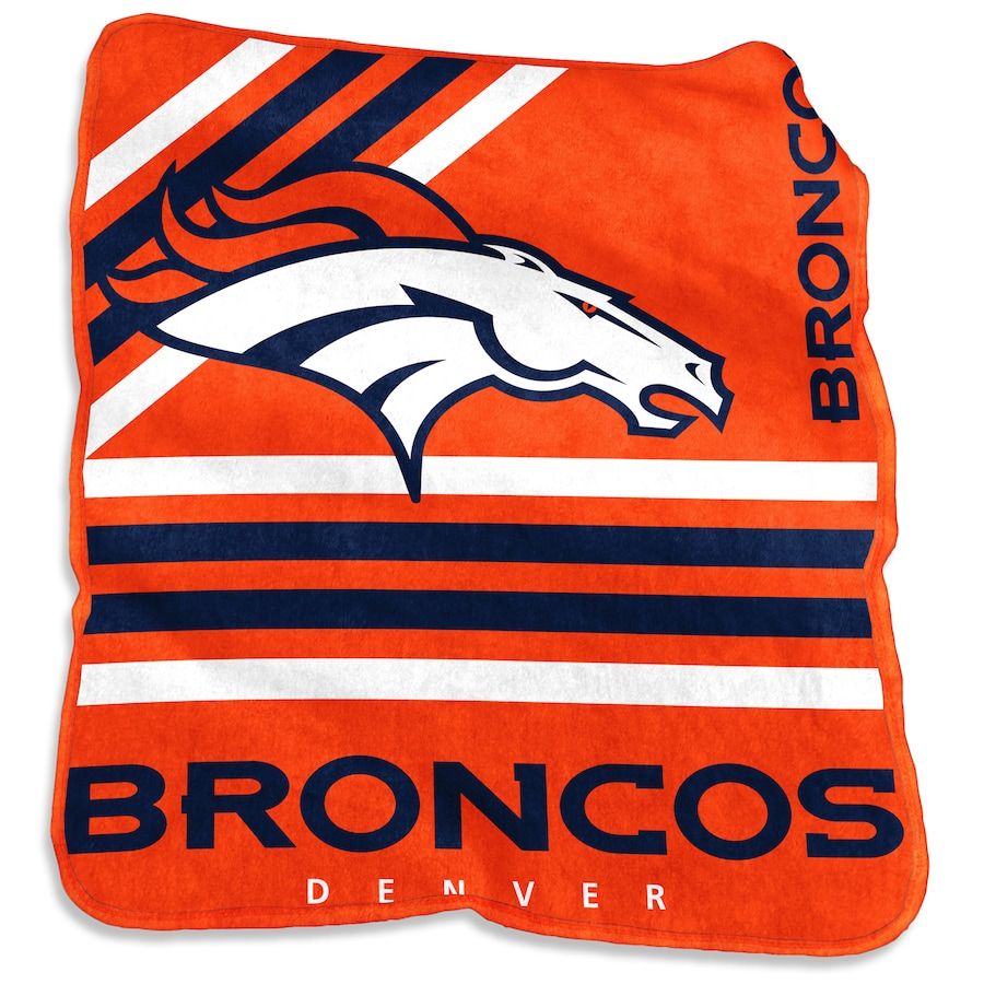 Denver Broncos 50'' x 60'' Plush Raschel Throw Blanket